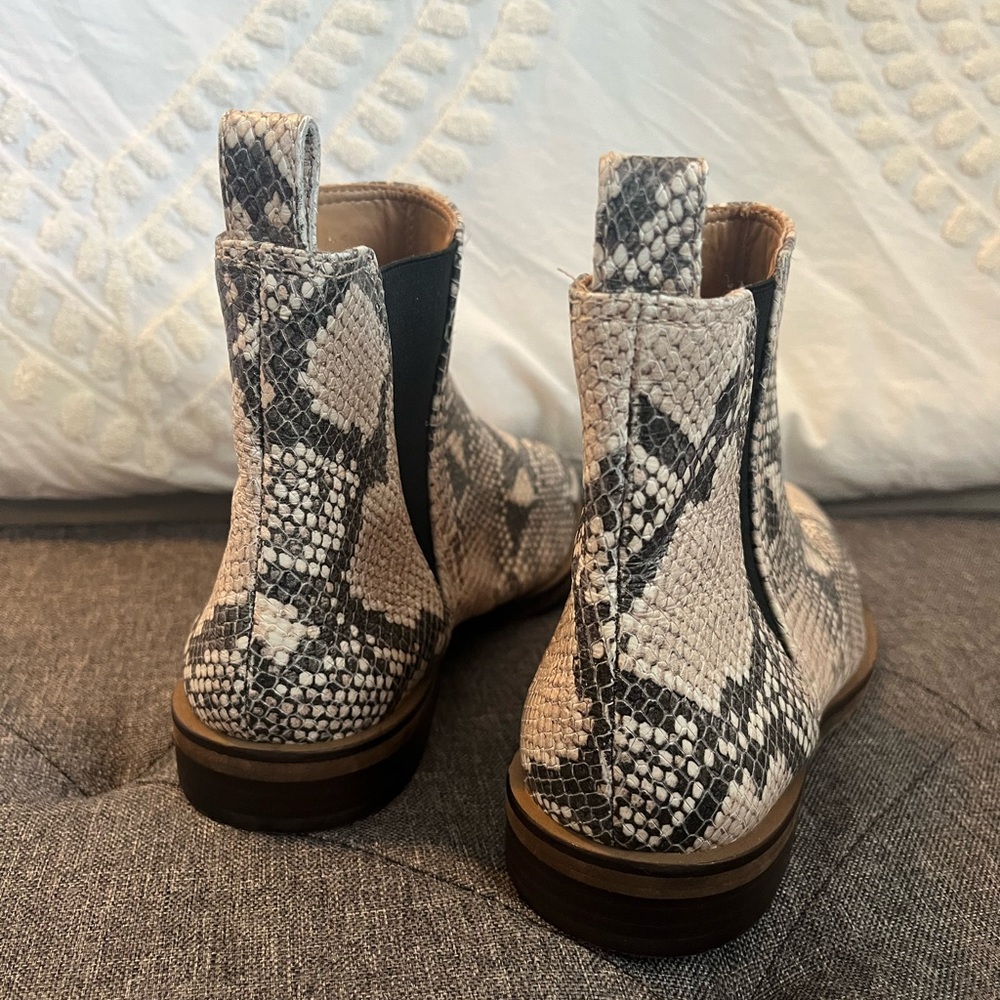 Lucky Brand Snakeskin Ankle Boots - Picture 4 of 6